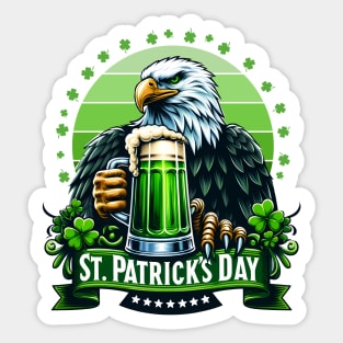 Irish Eagle Pride with beer Sticker